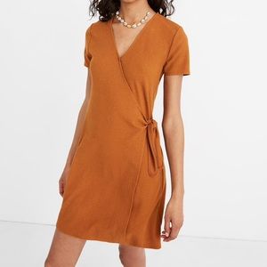 Madewell texture & thread wrap dress